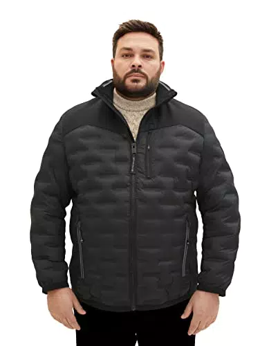 TOM TAILOR Herren Plussize Jacke 1035817, 29999 - Black
