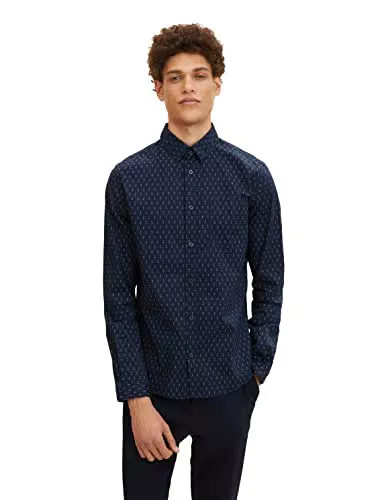TOM TAILOR Herren Slim Fit Hemd mit Stretch