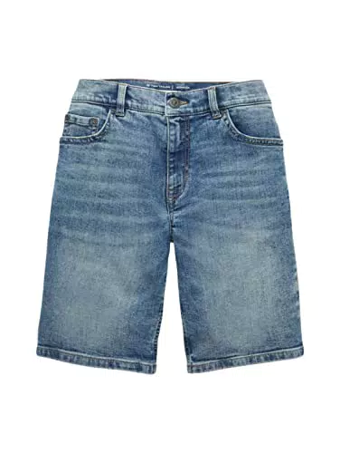 TOM TAILOR Jungen Kinder Jim Fit Jeans Shorts, Blau