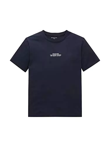 TOM TAILOR Jungen Kinder T-Shirt mit Print 1034988, Blau