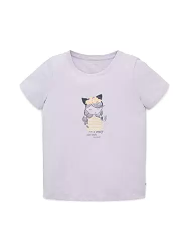 TOM TAILOR Mädchen Kinder T-Shirt mit Print 1035159