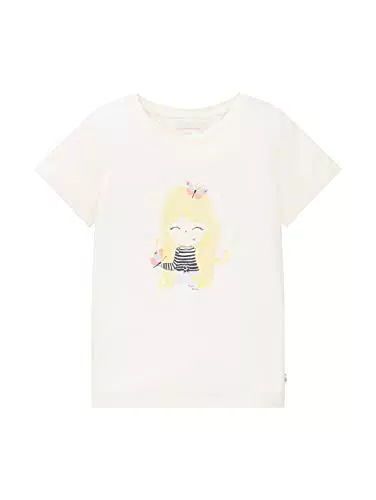 TOM TAILOR Mädchen Kinder T-Shirt mit Print 1035196