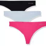 Tommy Hilfiger Damen 3er Pack Strings Tangas, Mehrfarbig
