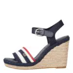 Tommy Hilfiger Damen Espadrilles Feminine Crochet High Wedge Stoffschuhe