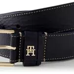 Tommy Hilfiger Damen Gürtel TH Timeless 3.5 Topstitch Ledergürtel