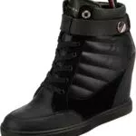Tommy Hilfiger Damen Keilabsatz Sneaker, Schwarz