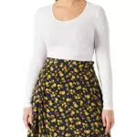 Tommy Hilfiger Damen Rock Minirock, Gelb, 32