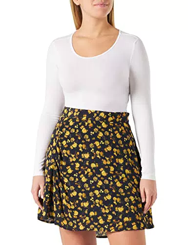 Tommy Hilfiger Damen Rock Minirock, Gelb, 32