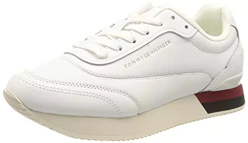 Tommy Hilfiger Damen Runner Sneaker Sportschuhe, Weiß