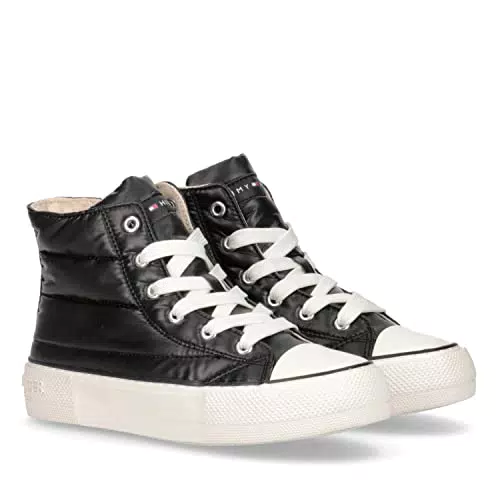 Tommy Hilfiger Damen-Schuhe - High Top Lace-Up Sneaker Jungen Turn-Schuhe