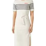 Tommy Hilfiger Damen T-Shirt Kleid Baumwolle, Weiß