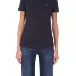Tommy Hilfiger Damen T-Shirt Kurzarm 1985 Slub Slim Fit
