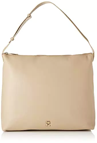 Tommy Hilfiger TH Casual Hobo Bag Beige