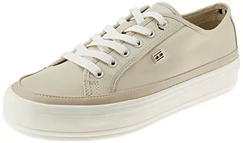 Tommy Hilfiger Damen Vulcanized Sneaker Essential Canvas Schuhe