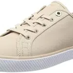 Tommy Hilfiger Damen Vulcanized Sneaker Schuhe, Beige