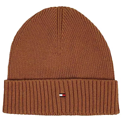 Tommy Hilfiger ESSENTIAL FLAG BEANIE, braun, Gr.