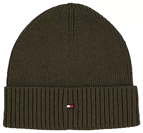 Tommy Hilfiger Herren Essential Flag Beanie Strickmütze