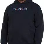 Tommy Hilfiger Herren Hoodie mit Kapuze, Blau, XXL