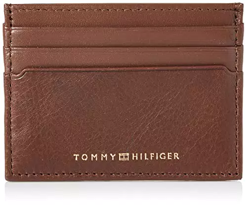 Tommy Hilfiger Herren Portemonnaie TH Premium Leather CC Holder Klein