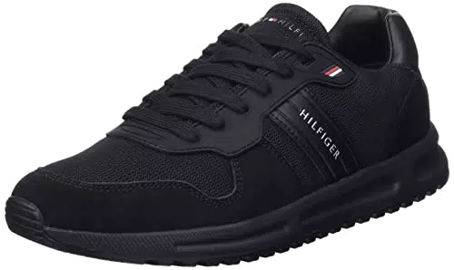 Tommy Hilfiger Herren Runner Sneaker Modern Corporate Mix Runner Sportschuhe