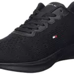Tommy Hilfiger Herren Runner Sneaker Sportschuhe, Schwarz