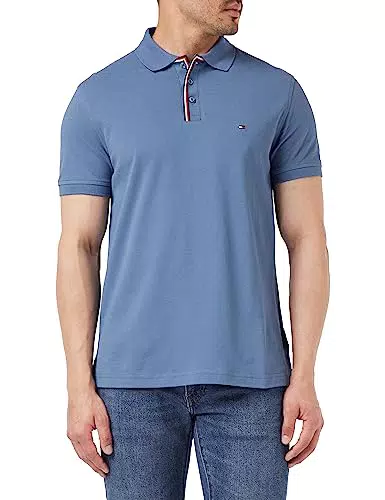 Tommy Hilfiger Herren RWB Poloshirt mit Knopfleiste S/S Polos