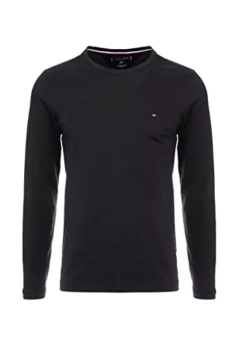 Tommy Hilfiger Herren Stretch Slim FIT Long Sleeve Tee T-Shirt