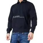 Tommy Hilfiger Herren Sweatshirt mit Reißverschluss Zipper Badged Graphic Zip Mock Halber Zipper