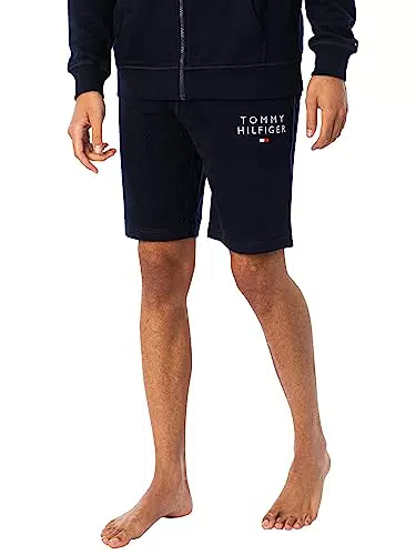 Tommy Hilfiger Herren Sweatshorts Kurz, Blau, M