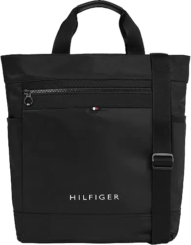 Tommy Hilfiger Herren Tote Bag Tasche Skyline mit Reißverschluss