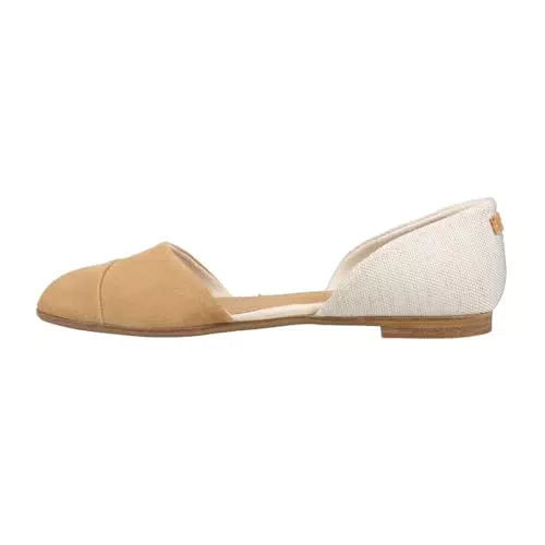 TOMS Damen Jutti Dorsay Flache Ballerina, BRAUN