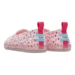 TOMS Mädchen Alpargata Flacher Slipper, Pastel Pink Foil Hearts