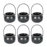 TOYANDONA Hexenbonbonkessel 12 Stück Mini Süßigkeiten Kessel Halloween Süßigkeiten Eimer Mini Süßigkeiten Kessel Kessel Halloween Party Gefälligkeiten für Kinder Mini Halloween Eimer