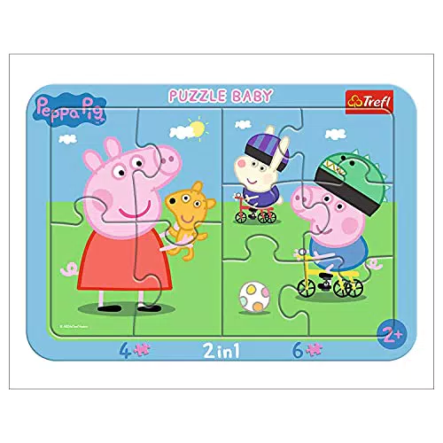 Trefl, Puzzle, Rahmenpuzzle mit Unterlage, 10 Teile