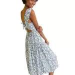 Trendyol Frauen Jung Midi Skater Regular Fit Gewebte Kleid