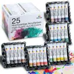 Tritart Acryl-Farben-Set HOCHPIGMENTIERT, 25 x 22ml Malfarben Tuben