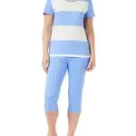 Triumph Women's Sets PK Capri X 01 Pyjamaset, Sea Blue Light Combination