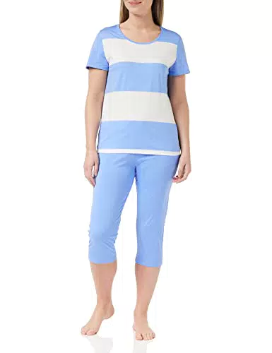 Triumph Women's Sets PK Capri X 01 Pyjamaset, Sea Blue Light Combination