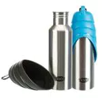 Trixie 24606 Flasche mit Trinknapf, Edelstahl/Kunststoff