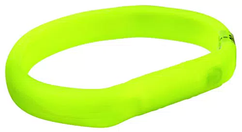 TRIXIE Leuchthalsband für Hunde L-XL grün Leuchtendes Hundehalsband