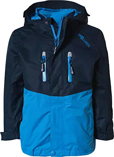 Trollkids Kinder Bryggen wasserdichte winddichte 3in1 Jacke