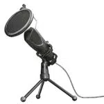 Trust Gaming GXT 232 Mantis USB Mikrofon mit Popfilter und Dreibeinstativ