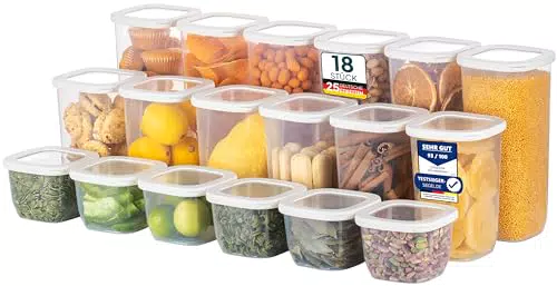uandu Vorratsdosen mit Deckel Luftdicht Set, BPA frei