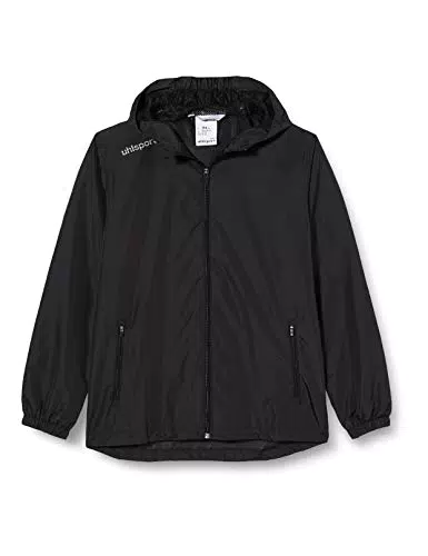 uhlsport Kinder Regenjacke Essential Regenjacke, Schwarz/Weiß