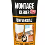 UHU Montagekleber UNIVERSAL Tube, Extra starker, lösungsmittelfreier Montagekleber auf Acrylatdispersion-Basis weiß