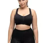 Ulla Popken Damen Sport-bh Leo, Ohne Bügel, Frontverschluss C-d BH