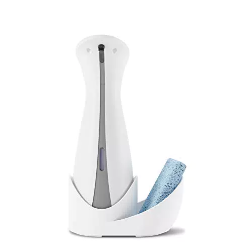UMBRA Otto Caddy 250ml Automatischer Seifenspender für Flüssigseife mit Schwammablage