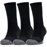 Under Armour Unisex Socken HeatGear Crew 3er-Pack, Schwarz