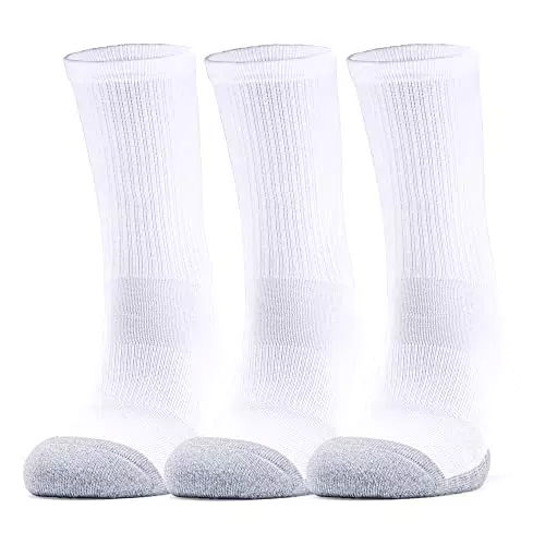 Under Armour Unisex UA Heatgear Crew atmungsaktive Sportsocken im 3er-Pack