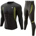 UNIQUEBELLA Thermounterwäsche Set, Funktionswäsche Herren Skiunterwäsche Winter Suit Ski Thermo-Unterwäsche Thermowäsche Unterhemd + Unterhose